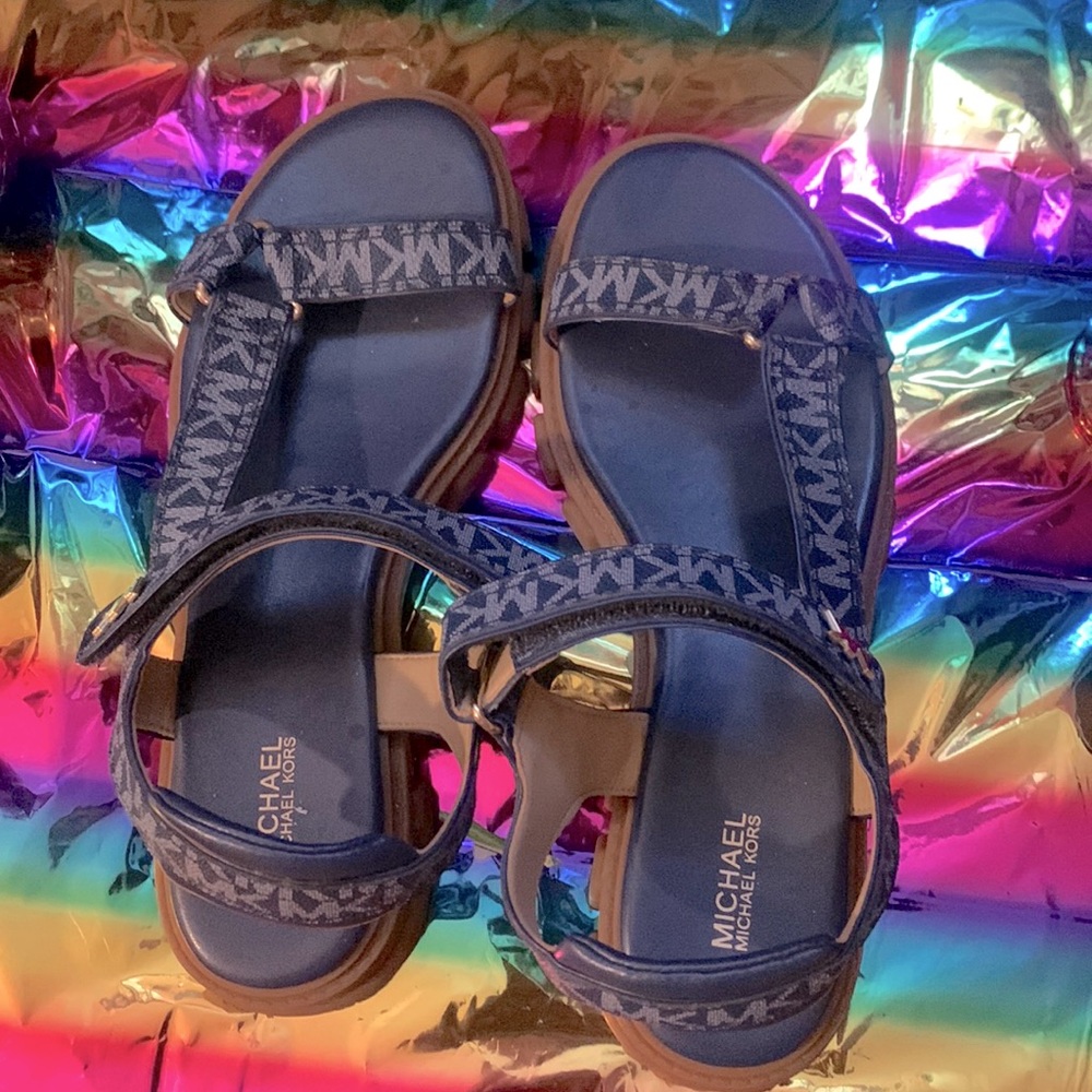 Michael Kors Womens Ridley Multi Ankle Strap Sandals size 9M